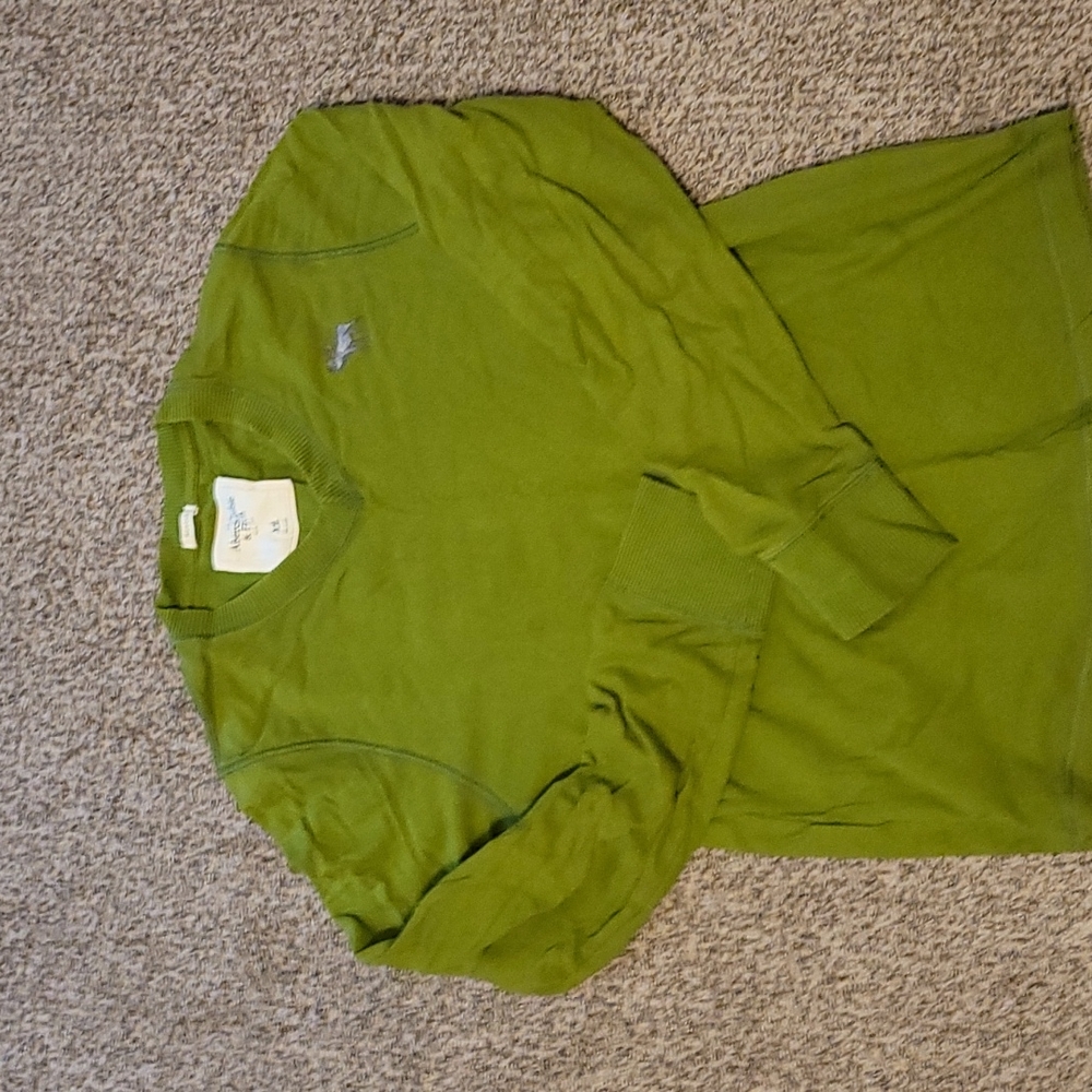 Abercrombie and Fitch mens 2X muscle fit green sweater